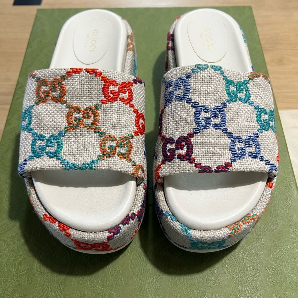 GUCCI WOMEN'S PLATFORM SLIDE SANDAL